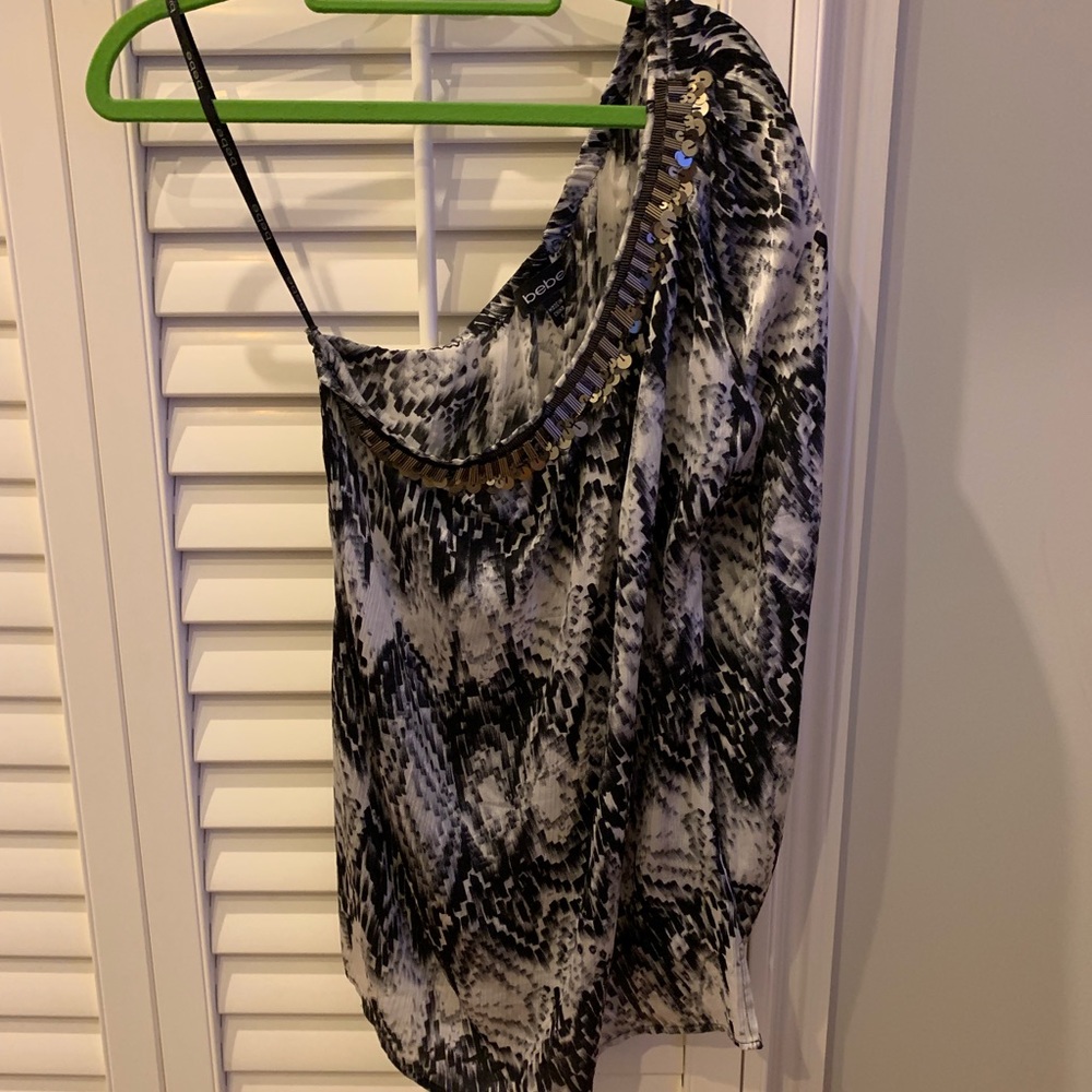 Bebe Silk 1-Shoulder Cami